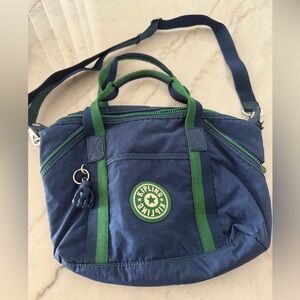 Kipling Navy and Lime Tote Bag